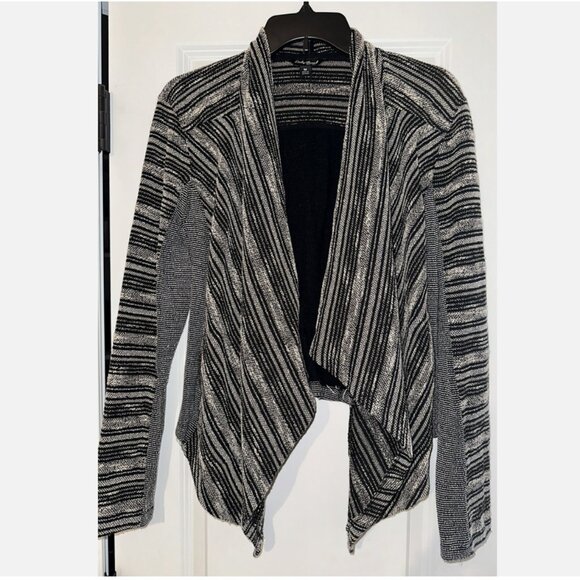 LUCKY BRAND   Striped Hi-Low Jacket - Picture 1 of 2